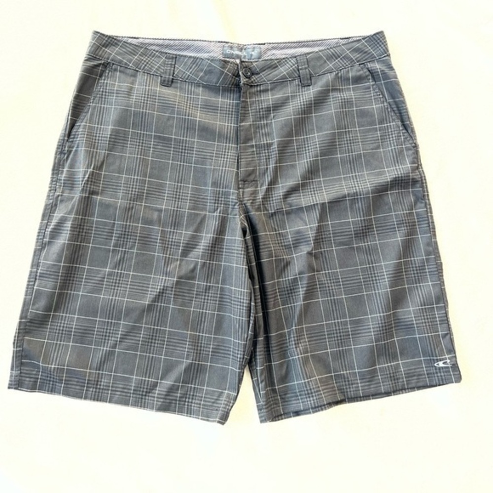 NEW O’NEILL men’s black checkered shorts style A12180141